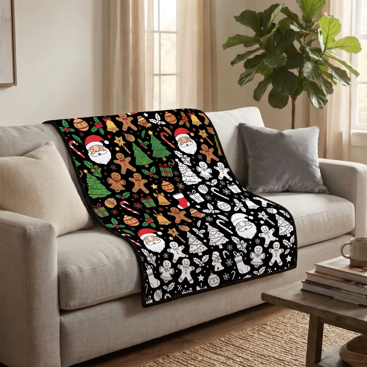 Christmas Coloring Blanket