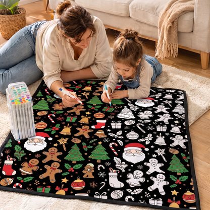 Christmas Coloring Blanket