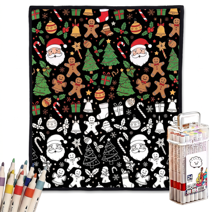 Christmas Coloring Blanket