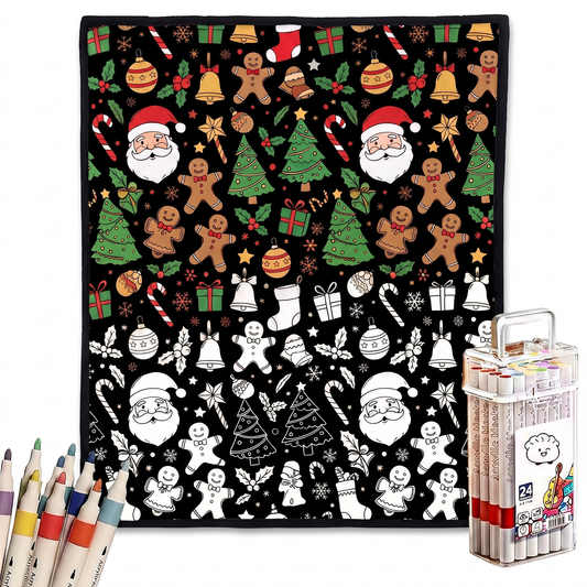 Christmas Coloring Blanket